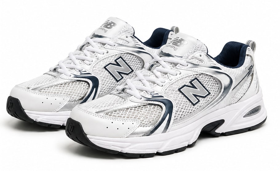 New Balance 530 White Silver Navy White New Balance ფეხსაცმელი Ketebi.ge