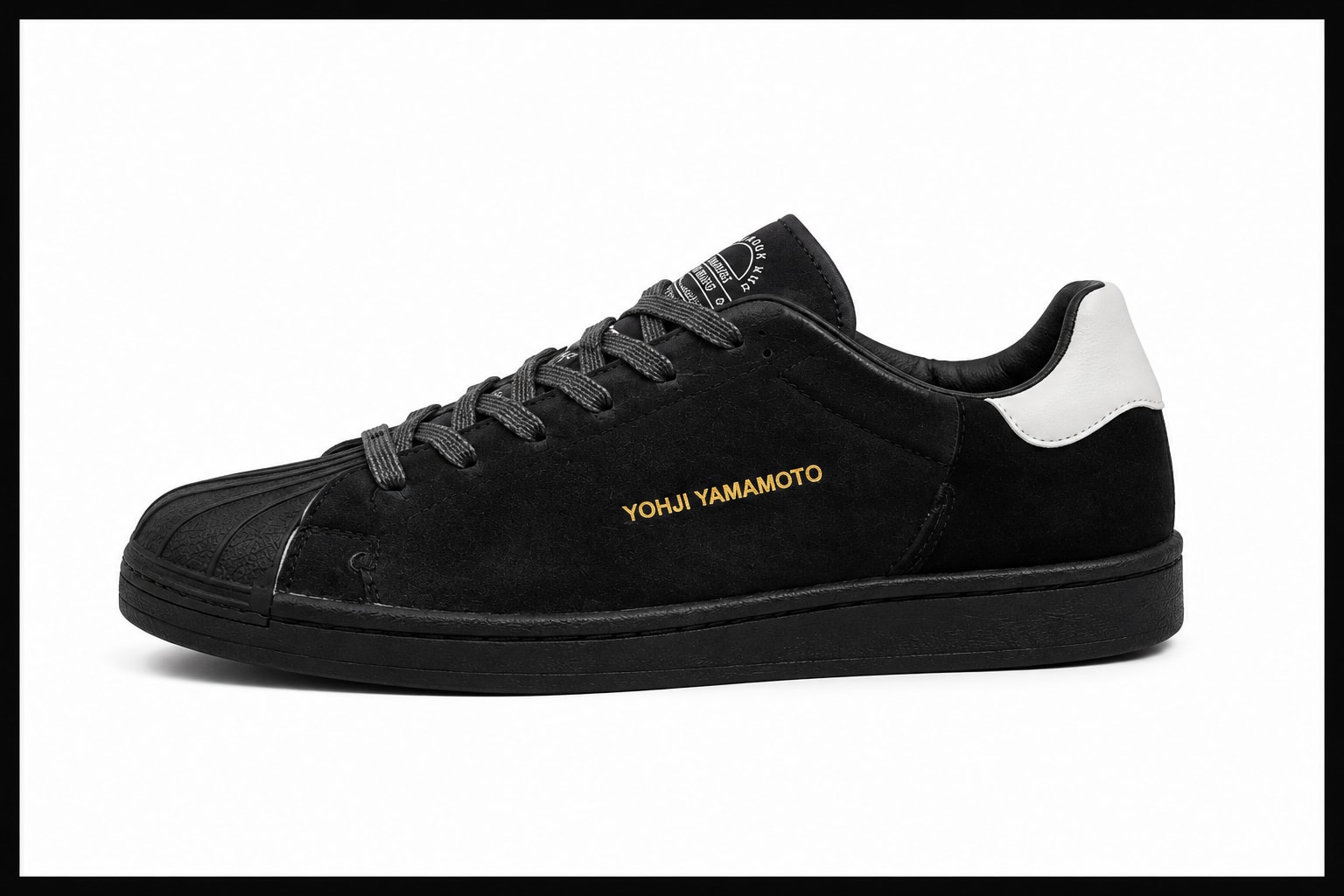 Yohji Yamamoto Superstar Black Black Y-3 ფეხსაცმელი Ketebi.ge