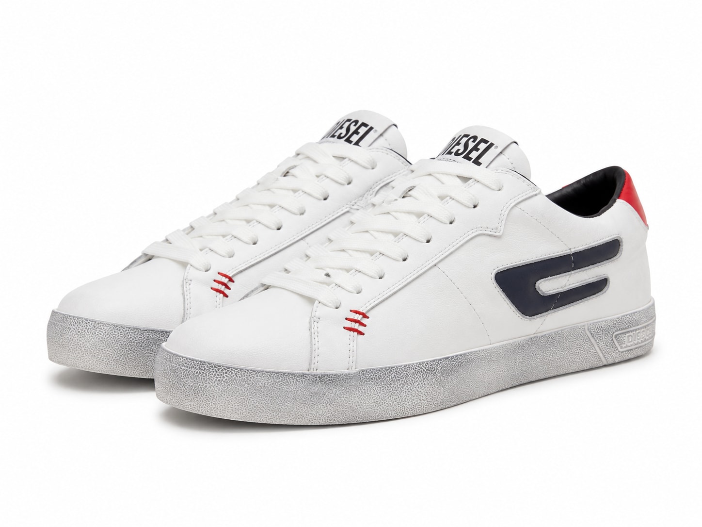 Diesel S-Athos Low White White Diesel ფეხსაცმელი Ketebi.ge