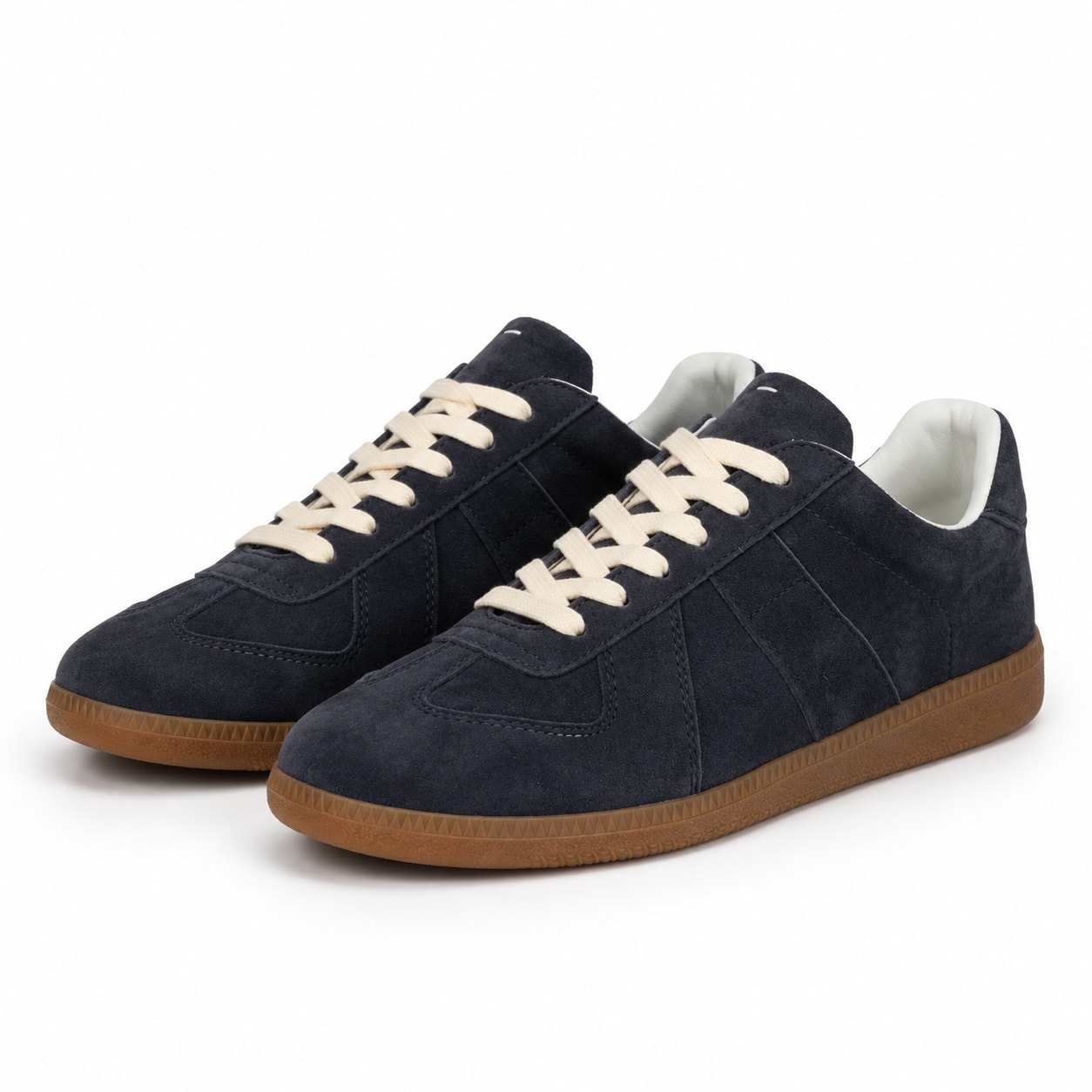 Maison Margiela Replica Suede Sneakers – Navy / Gum Navy Maison Margiela ფეხსაცმელი Ketebi.ge