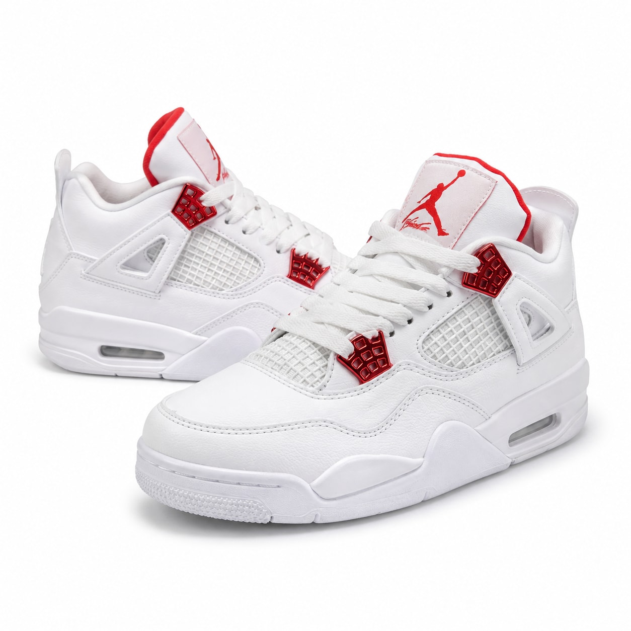 Air Jordan 4 – White / Red White/Red Nike ფეხსაცმელი Ketebi.ge