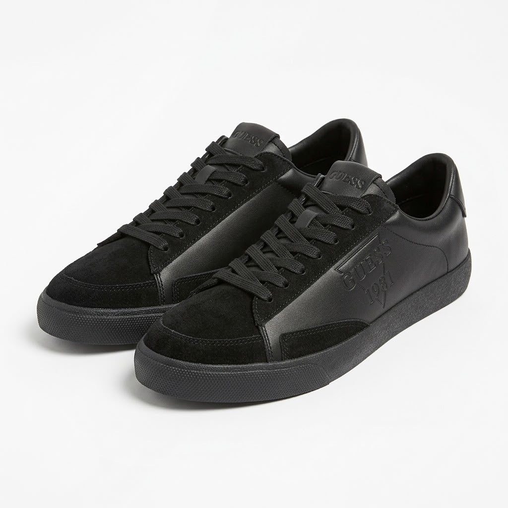 Guess 1981 Low-Top Sneakers – Triple Black Black Guess ფეხსაცმელი Ketebi.ge