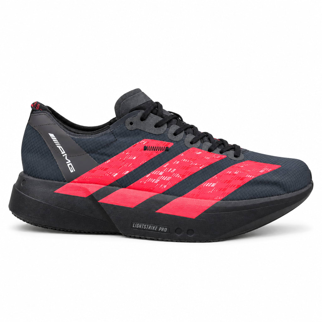 Adidas Dame 8 შავი კალათბურთის ფეხსაცმელი წითელი ზოლებით