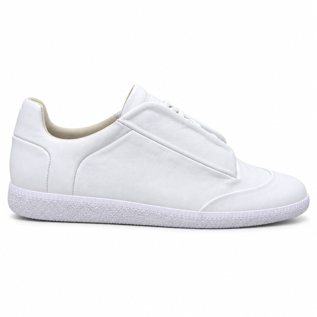 თეთრი Maison Margiela Future მაღალყელიანი სნიკერი გვერდხედით