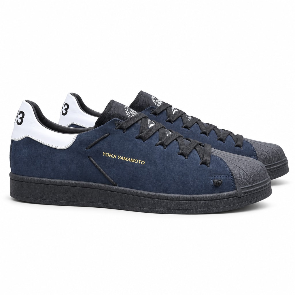 Y-3 Superstar — Navy Navy Y-3 ფეხსაცმელი Ketebi.ge
