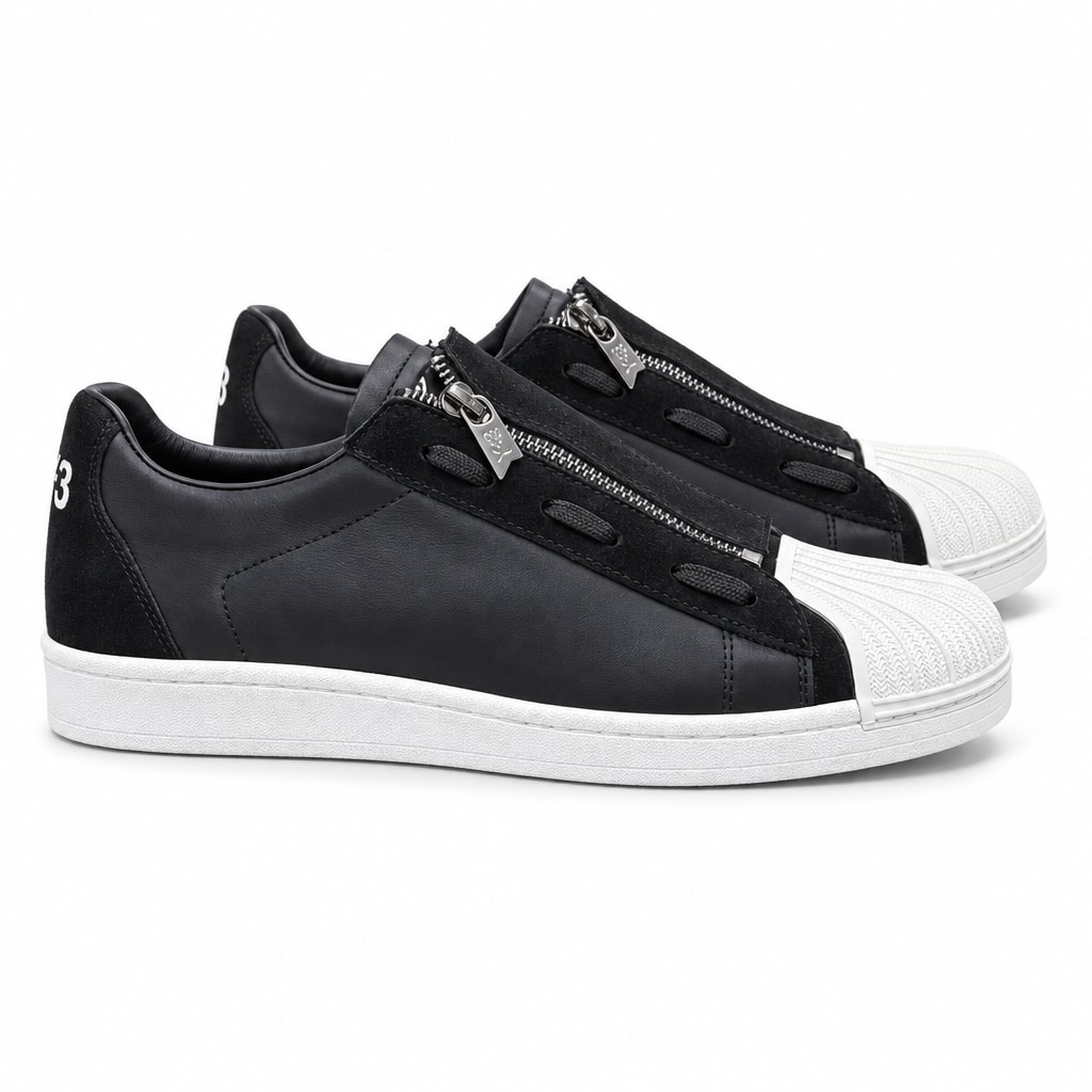 Y-3 Super Zip — Black / White / Grey Black Y-3 ფეხსაცმელი Ketebi.ge