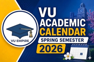 VU Academic Calendar Spring Semester 2026
