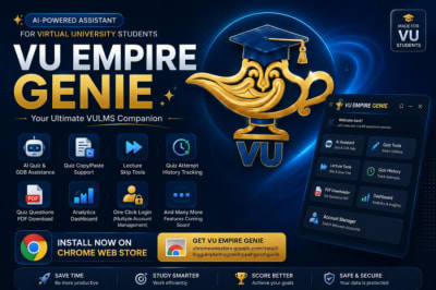 🚀 Introducing VU Empire Genie — The Ultimate AI-Powered Chrome Extension for Virtual University Students