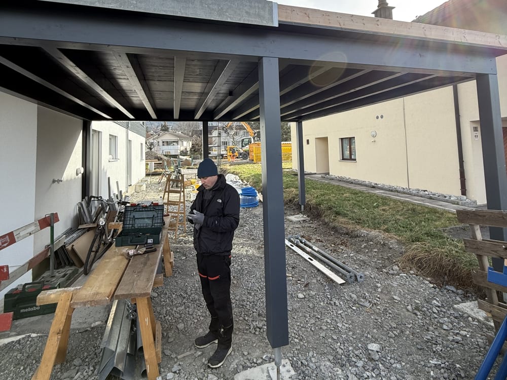 Carport-Teilrückbau in Schaan - Vor der Ausführung - Bild 3