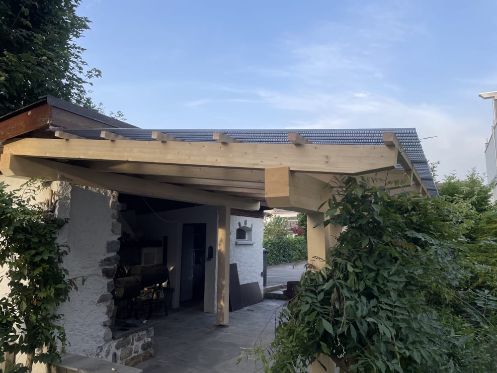 Terrassenüberdachung in Wangs im Bestand - Nach der Ausführung - Bild 2