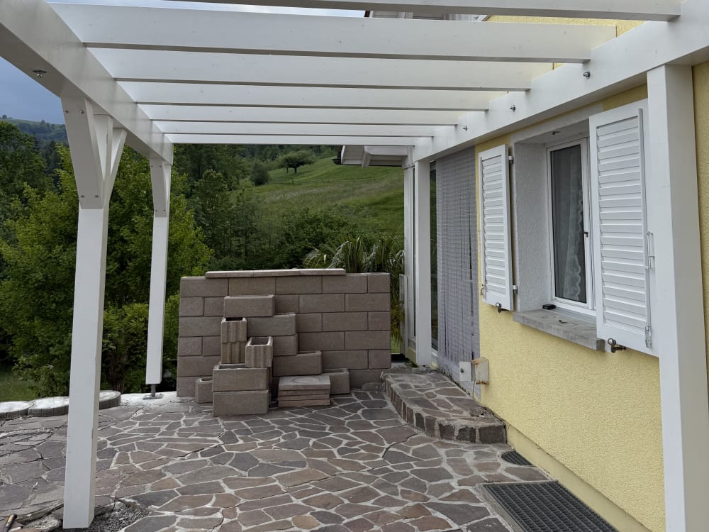 Balkon es teraszfedes Oberrietben - Kivitelezés közben - Kép 1