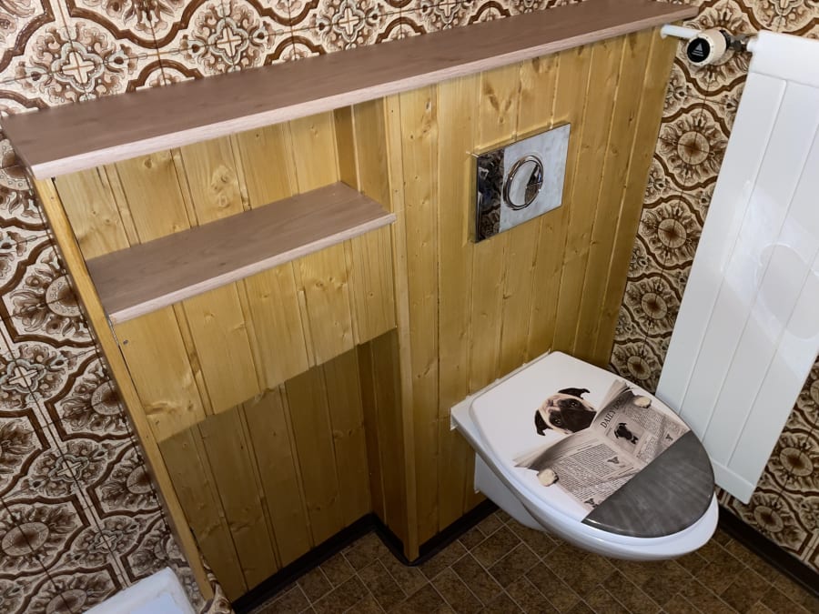 WC wall cladding in Unterwasser, timber, Unterwasser (SG), CH