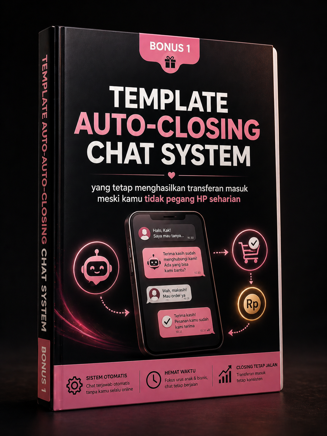 BONUS 1: Template Auto-Closing Chat System - Sistem otomatis yang menghasilkan closing tanpa harus online