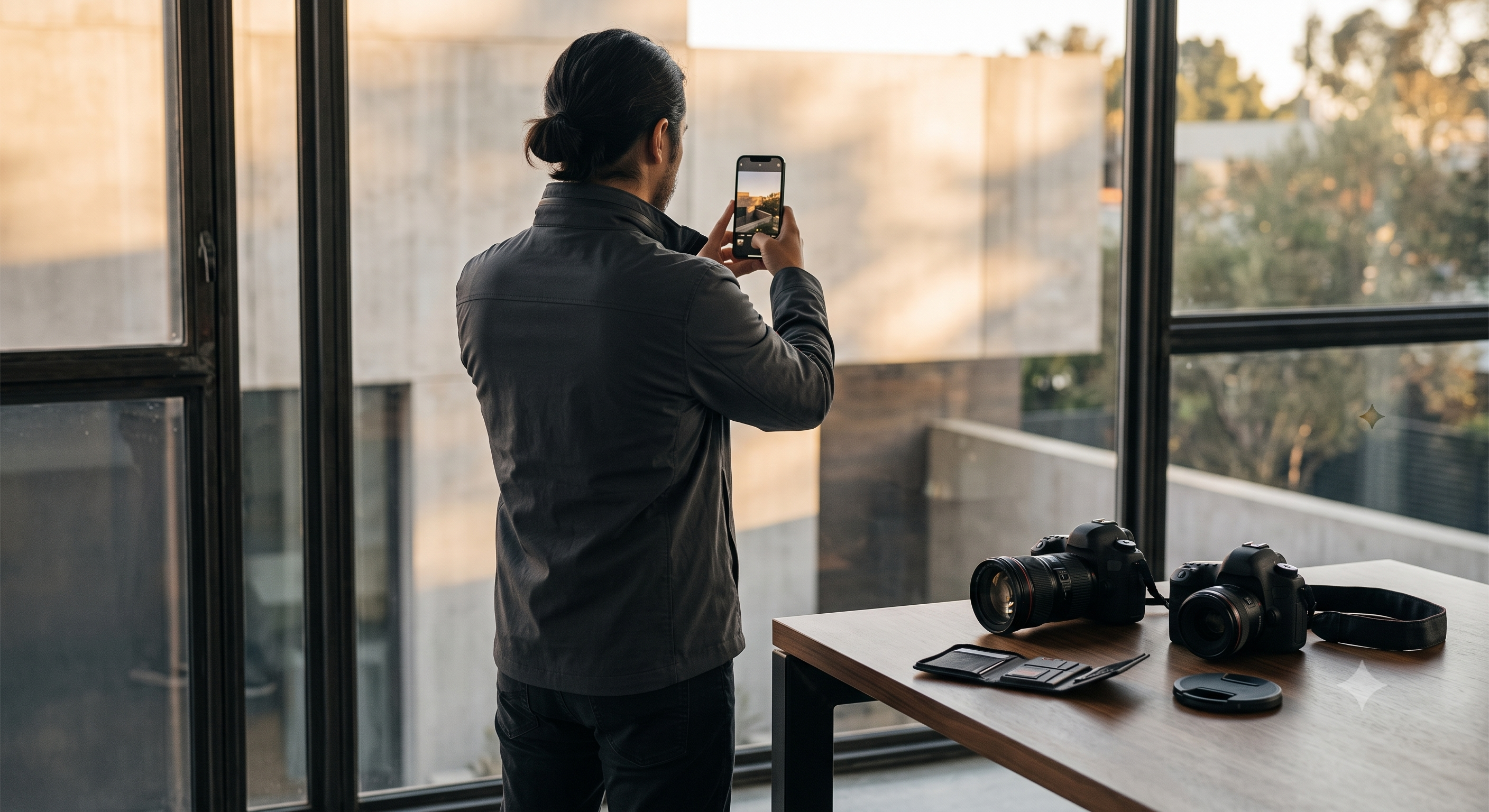 Fotografer profesional memilih memotret dengan smartphone