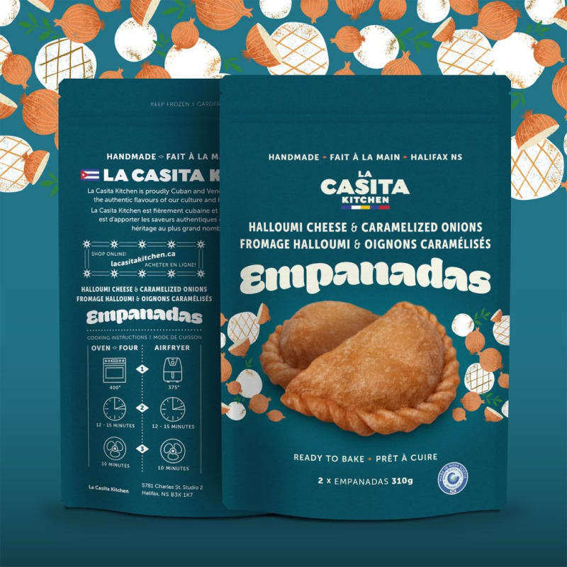 Halloumi Cheese & Caramelized Onion Empanada