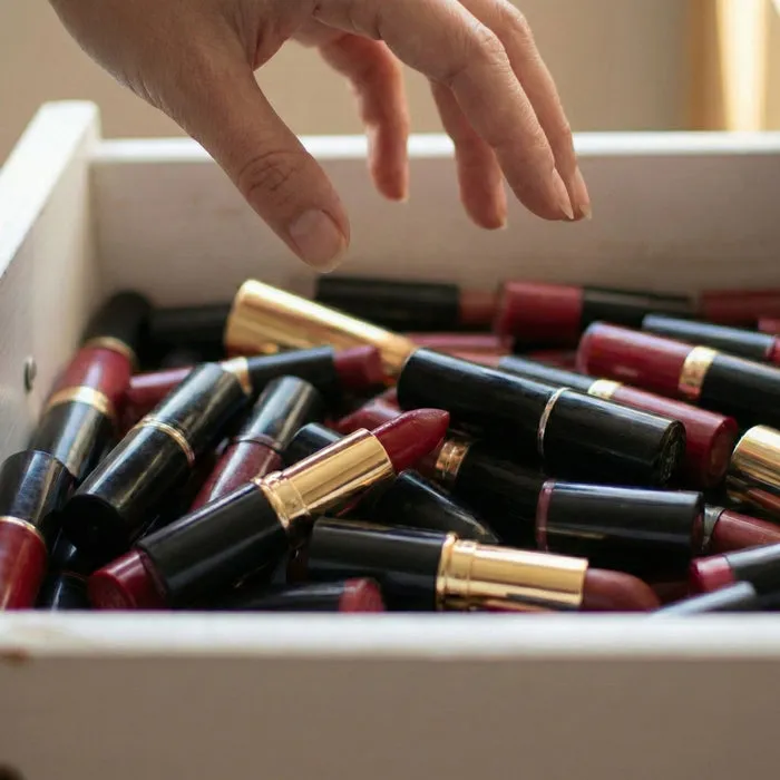 Tiroir de rouges à lèvres