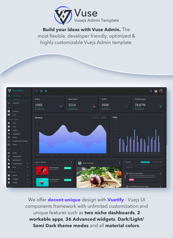 Vuse: VueJs CLI Material Admin