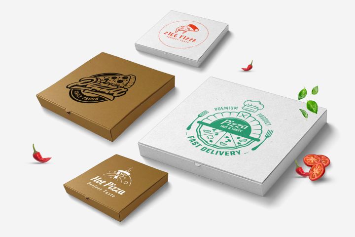 Pizza Boxes, 10 x 10 x 2, Kraft, Paper, 50/Pack