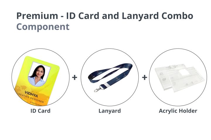 Premium Id Card Holder & Lanyard Set - Perfect For Employees