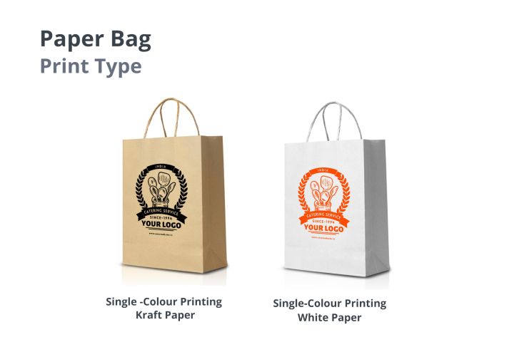 Custom Paper Bags with Company Logo Low Minimum
