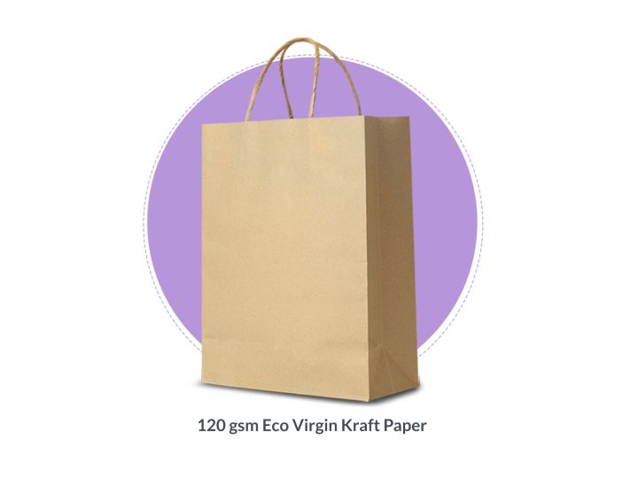 Brown Paper Bags With Handles Small Large 100 50 25 India  Ubuy