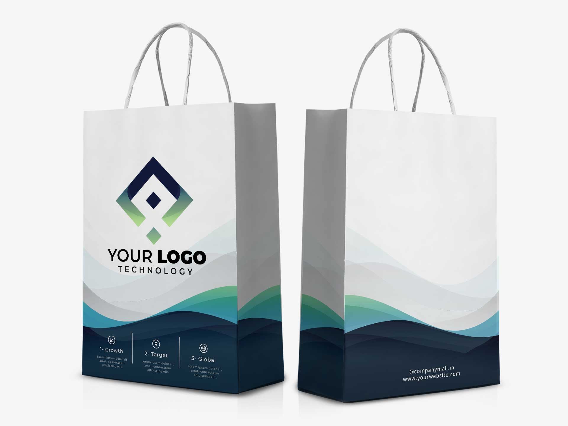 Custom Printed Paper Bags Logo Printed & Branded Paper Bags