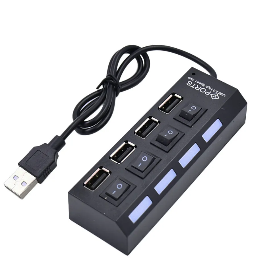 USB 2.0 Hub High Speed Mini USB Hub 4-port