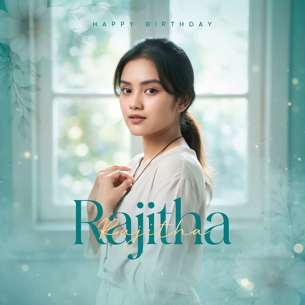 Minimal Elegant Name Portrait Poster