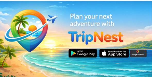 TripNest - Ultimate Android Travel Planner | Firebase, Maps, AdMob & Premium Billing