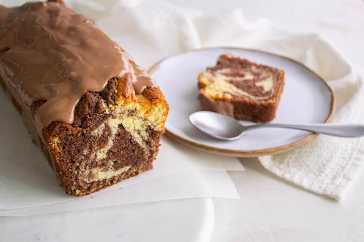 Cake Marbré au Chocolat au Lait