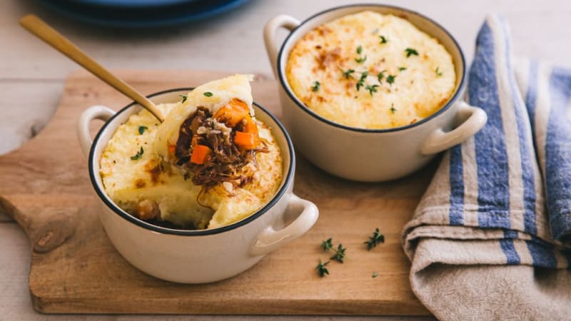 Parmentier de canard aux légumes d’automne