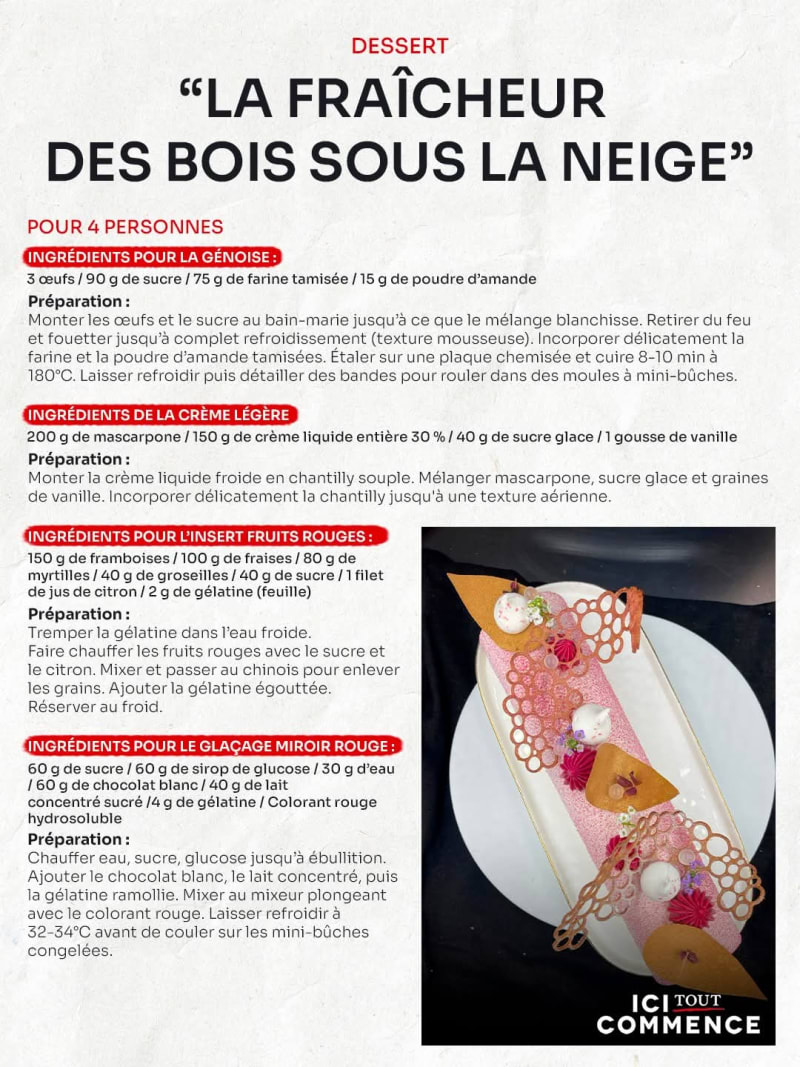 La fraîcheur des bois sous la neige