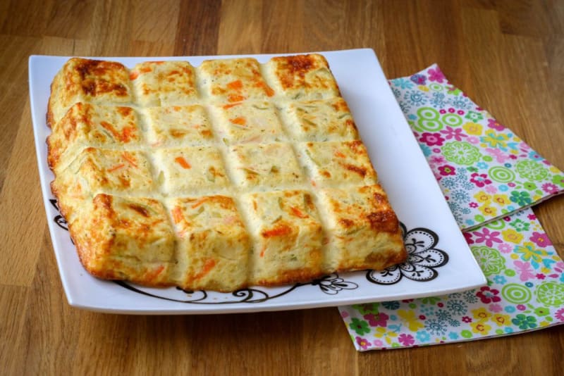 Flan de courgettes au surimi