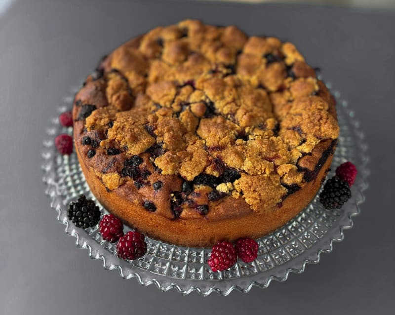 Crumb Cake aux fruits des bois