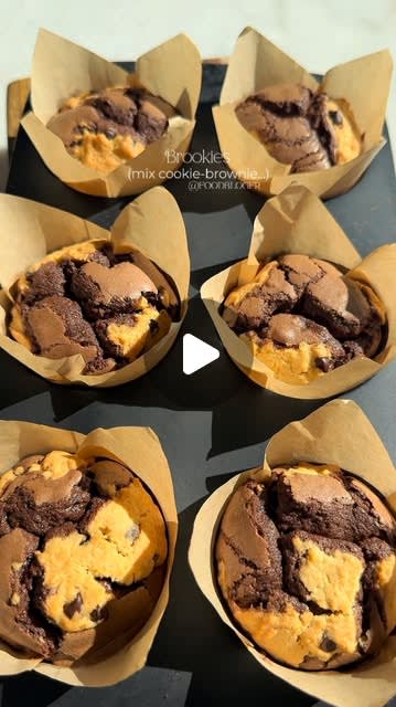 Brookies Muffins