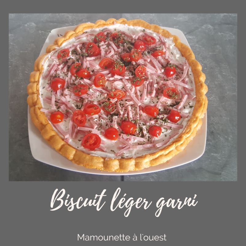 Biscuit léger salé garni