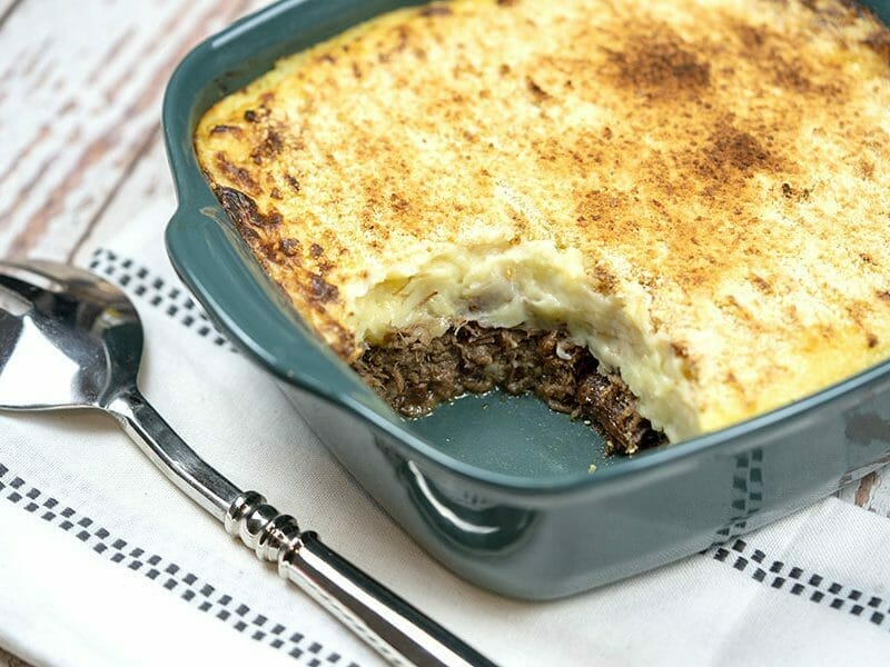 Parmentier de canard aux cèpes