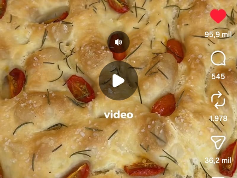 Focaccia sin amasar