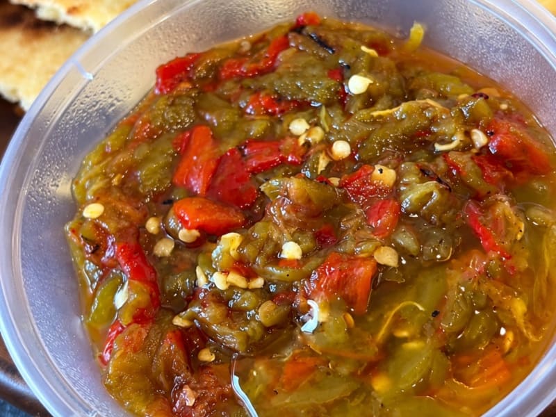 Felfel / Hmiss / Chleta (Salade de poivrons et tomates grillés)