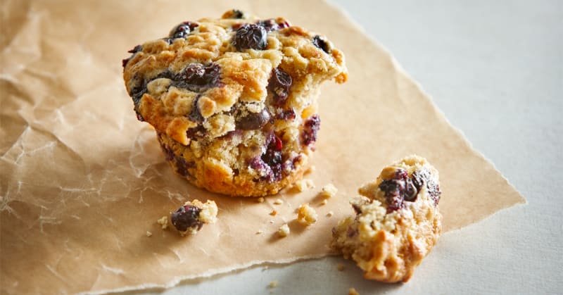 Muffins aux bleuets et à l’érable