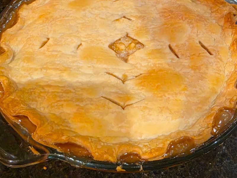 Tarte aux pommes et au caramel