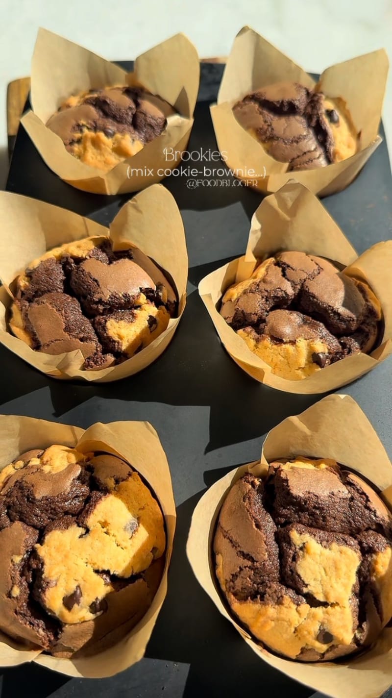 Brookies Muffins