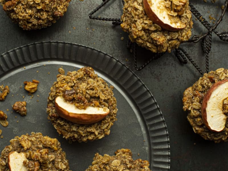 Muffins aux pommes et crumble
