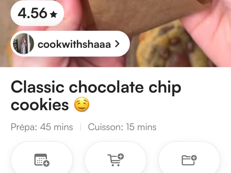 Cookies classiques aux pépites de chocolat