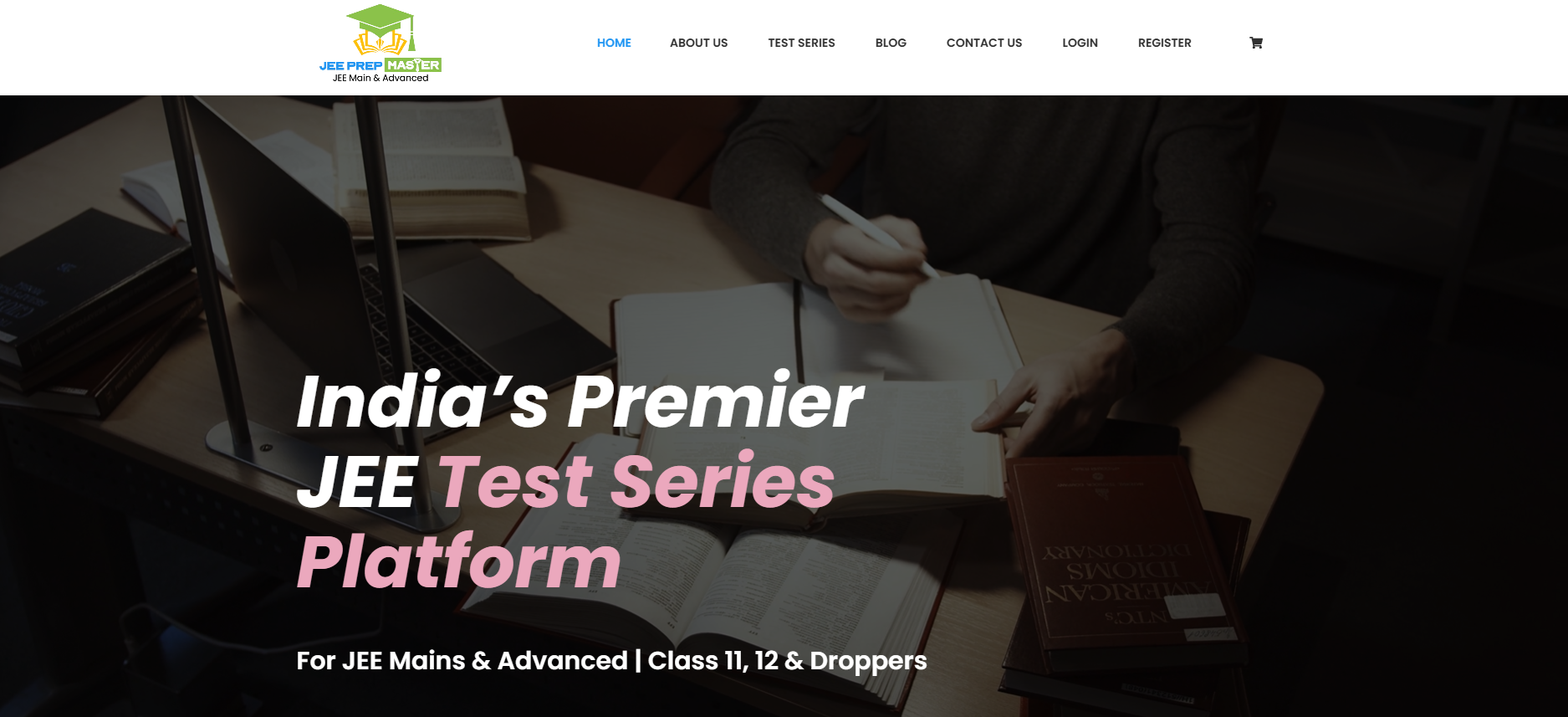 JEE Prep Master — home page
