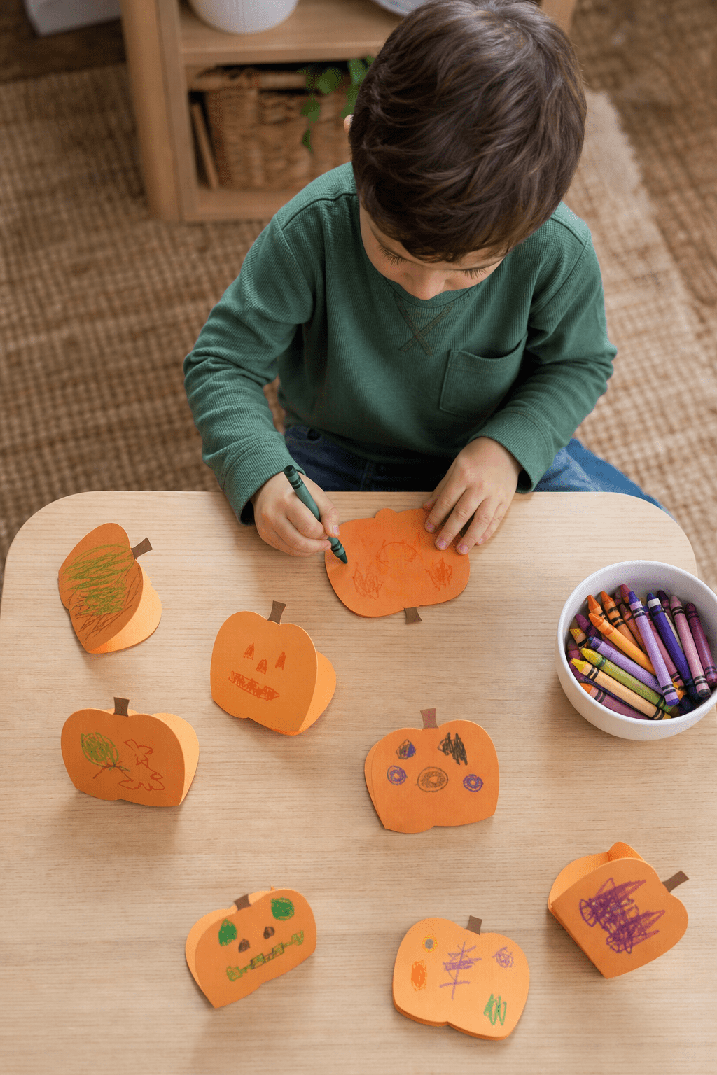 3. Pumpkin Name Place Cards