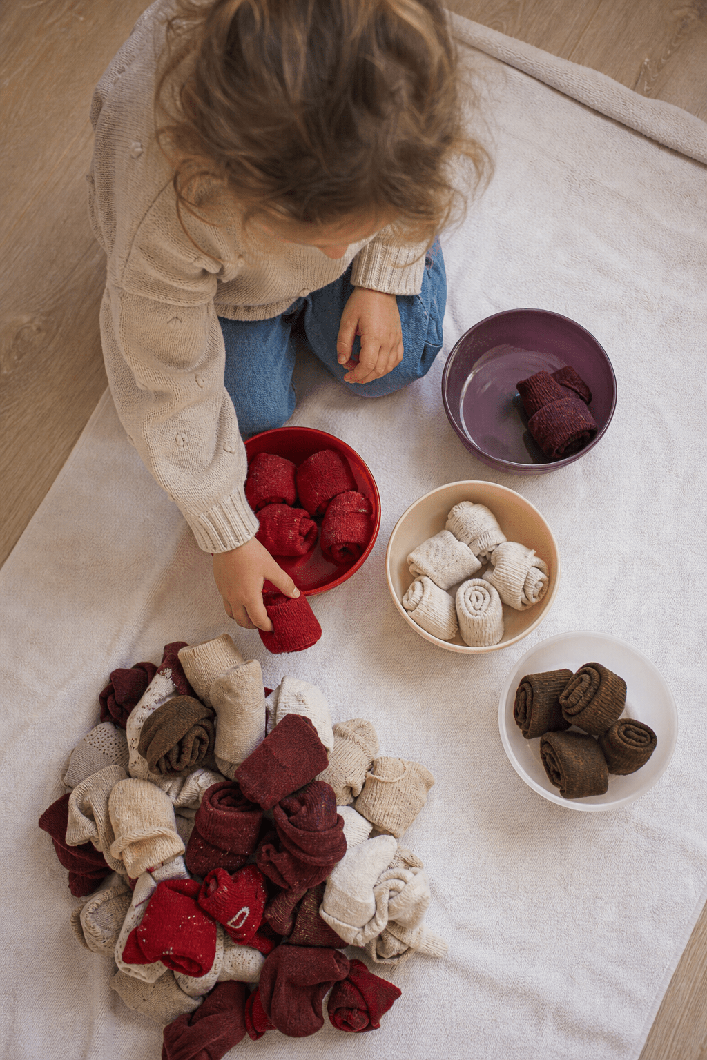 7. Cranberry Sock Color Sort