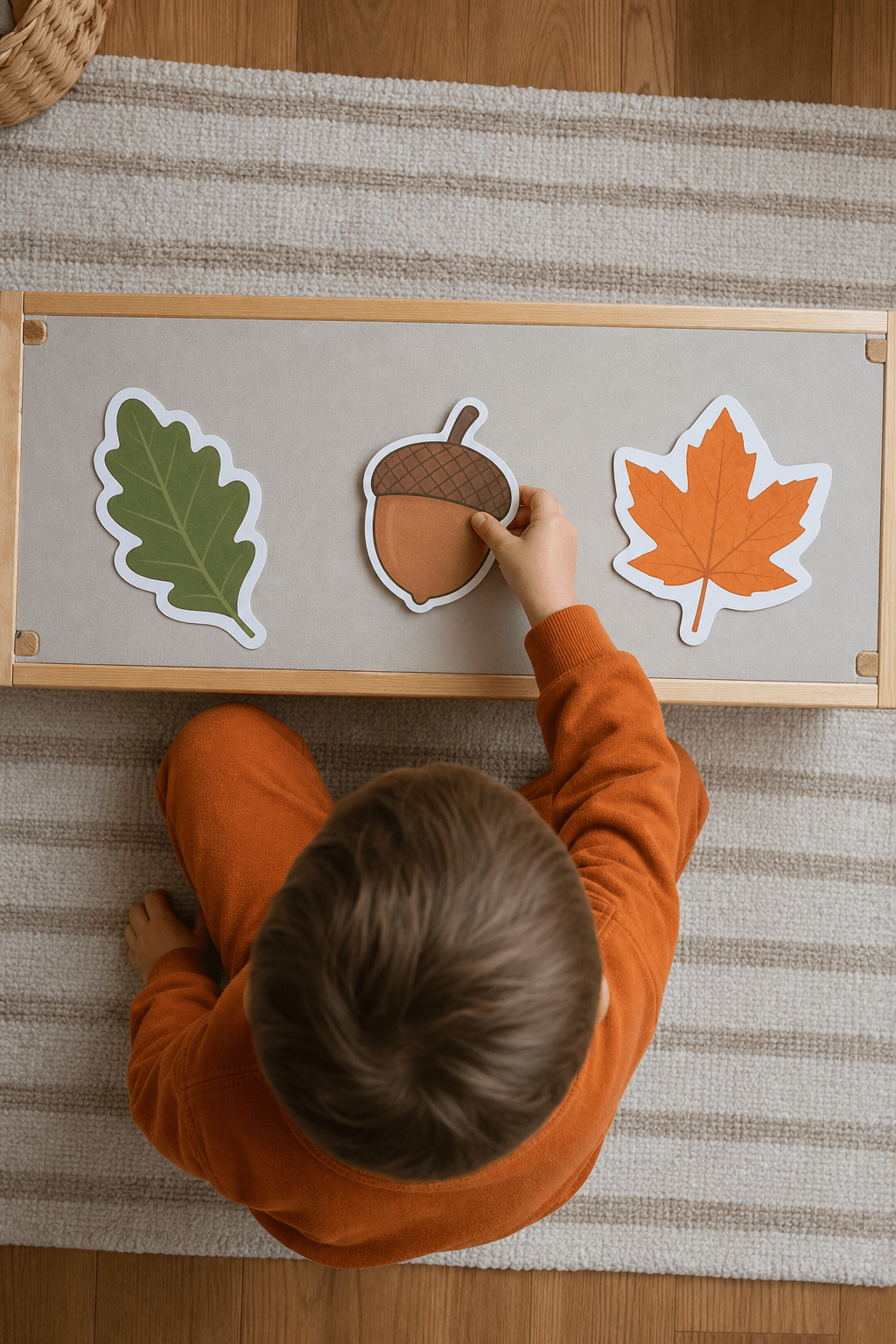 1. Fall First-Then Leaf Board