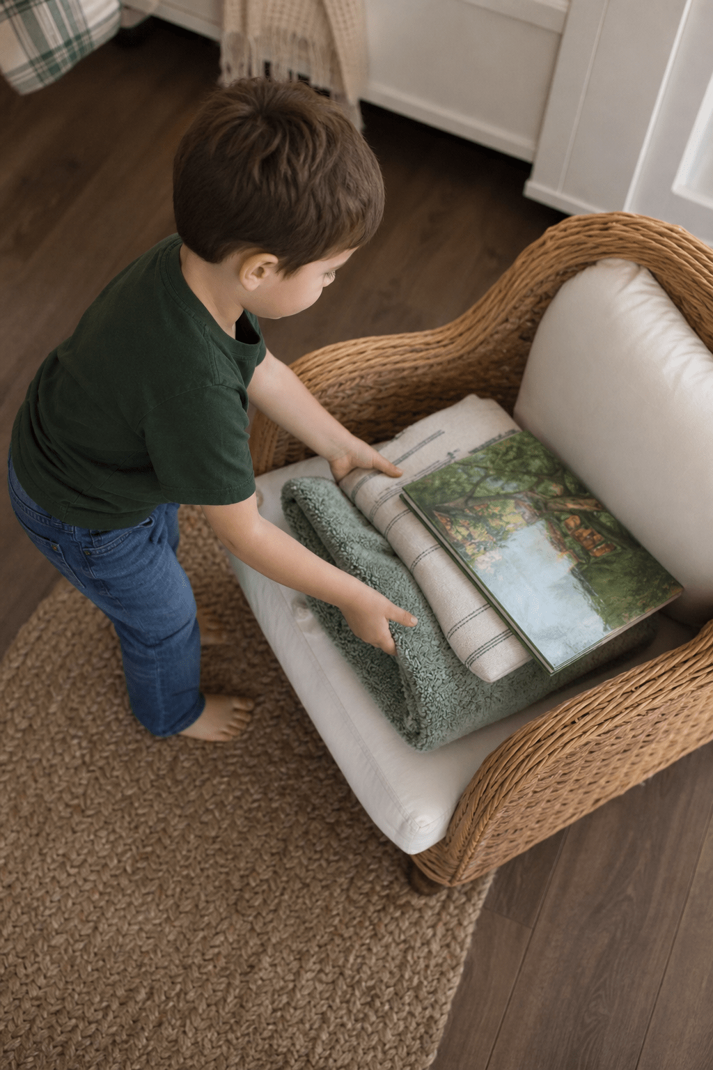 8. Cozy Blanket Seat Setup