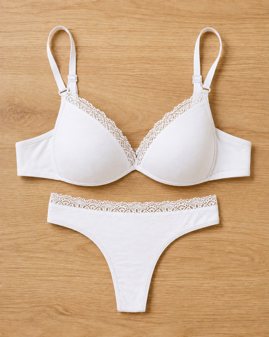 Conjunto triangulo algodon. Less entera (11)